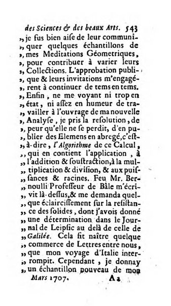 Mémoires pour l'histoire des sciences & des beaux-arts recüeillies par l'ordre de Son Altesse Serenissime Monseigneur Prince souverain de Dombes