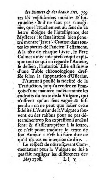 Mémoires pour l'histoire des sciences & des beaux-arts recüeillies par l'ordre de Son Altesse Serenissime Monseigneur Prince souverain de Dombes