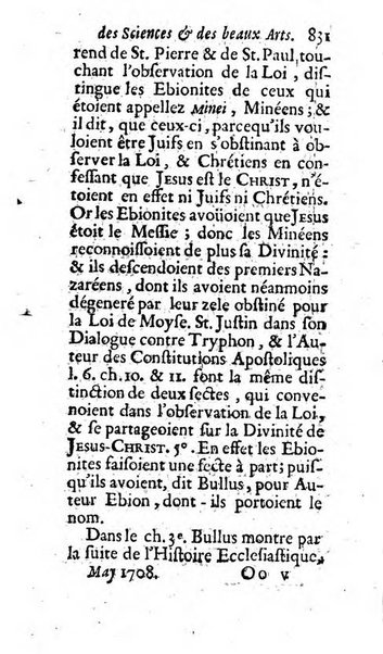 Mémoires pour l'histoire des sciences & des beaux-arts recüeillies par l'ordre de Son Altesse Serenissime Monseigneur Prince souverain de Dombes