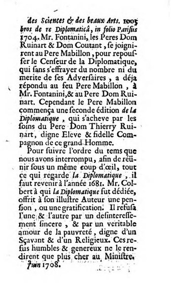 Mémoires pour l'histoire des sciences & des beaux-arts recüeillies par l'ordre de Son Altesse Serenissime Monseigneur Prince souverain de Dombes