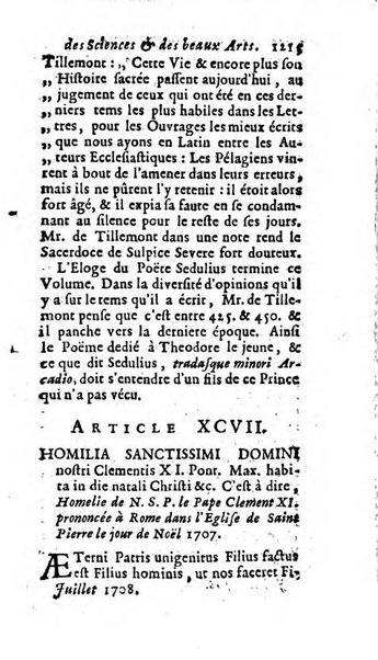 Mémoires pour l'histoire des sciences & des beaux-arts recüeillies par l'ordre de Son Altesse Serenissime Monseigneur Prince souverain de Dombes