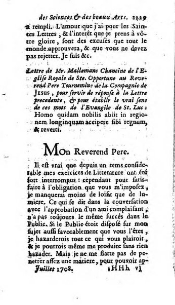 Mémoires pour l'histoire des sciences & des beaux-arts recüeillies par l'ordre de Son Altesse Serenissime Monseigneur Prince souverain de Dombes