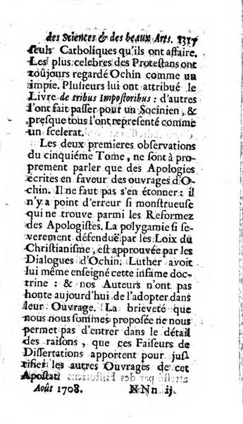 Mémoires pour l'histoire des sciences & des beaux-arts recüeillies par l'ordre de Son Altesse Serenissime Monseigneur Prince souverain de Dombes