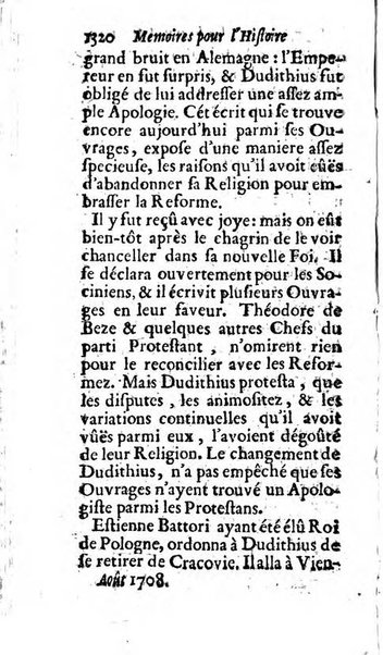 Mémoires pour l'histoire des sciences & des beaux-arts recüeillies par l'ordre de Son Altesse Serenissime Monseigneur Prince souverain de Dombes