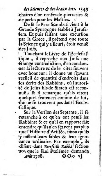 Mémoires pour l'histoire des sciences & des beaux-arts recüeillies par l'ordre de Son Altesse Serenissime Monseigneur Prince souverain de Dombes