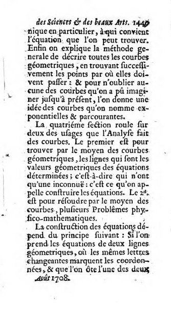 Mémoires pour l'histoire des sciences & des beaux-arts recüeillies par l'ordre de Son Altesse Serenissime Monseigneur Prince souverain de Dombes