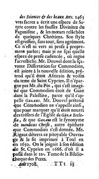 Mémoires pour l'histoire des sciences & des beaux-arts recüeillies par l'ordre de Son Altesse Serenissime Monseigneur Prince souverain de Dombes