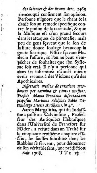 Mémoires pour l'histoire des sciences & des beaux-arts recüeillies par l'ordre de Son Altesse Serenissime Monseigneur Prince souverain de Dombes