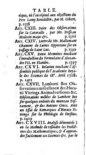 Mémoires pour l'histoire des sciences & des beaux-arts recüeillies par l'ordre de Son Altesse Serenissime Monseigneur Prince souverain de Dombes