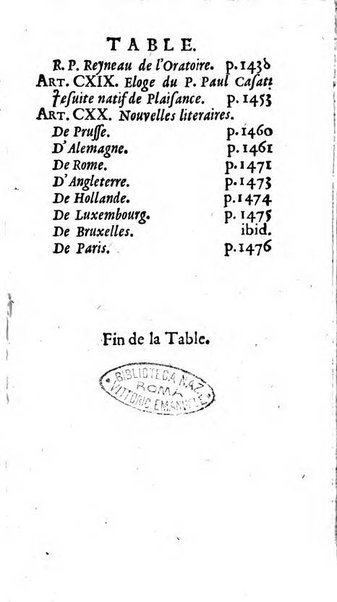 Mémoires pour l'histoire des sciences & des beaux-arts recüeillies par l'ordre de Son Altesse Serenissime Monseigneur Prince souverain de Dombes