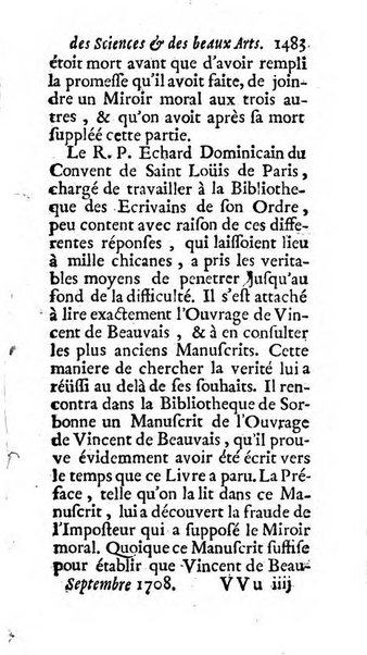 Mémoires pour l'histoire des sciences & des beaux-arts recüeillies par l'ordre de Son Altesse Serenissime Monseigneur Prince souverain de Dombes