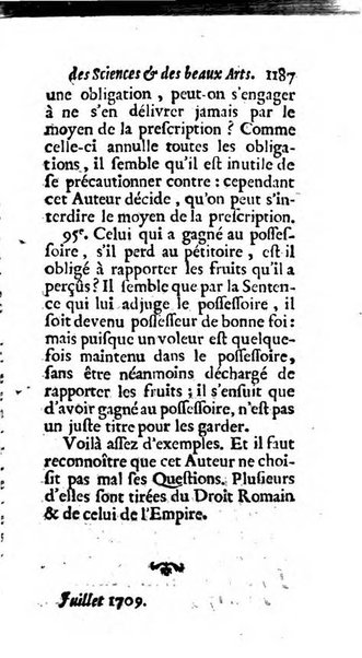 Mémoires pour l'histoire des sciences & des beaux-arts recüeillies par l'ordre de Son Altesse Serenissime Monseigneur Prince souverain de Dombes