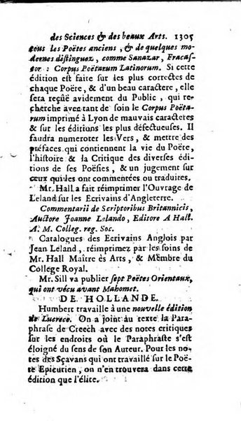 Mémoires pour l'histoire des sciences & des beaux-arts recüeillies par l'ordre de Son Altesse Serenissime Monseigneur Prince souverain de Dombes