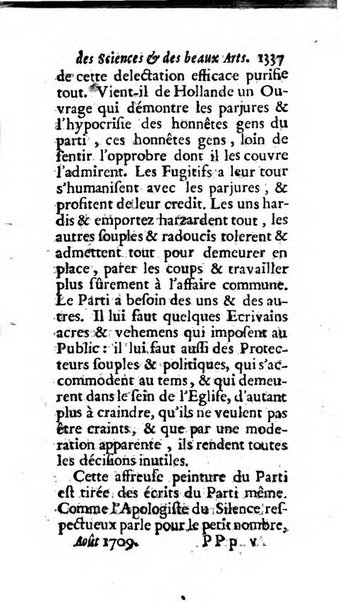 Mémoires pour l'histoire des sciences & des beaux-arts recüeillies par l'ordre de Son Altesse Serenissime Monseigneur Prince souverain de Dombes