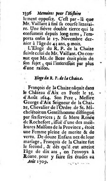 Mémoires pour l'histoire des sciences & des beaux-arts recüeillies par l'ordre de Son Altesse Serenissime Monseigneur Prince souverain de Dombes