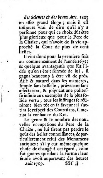 Mémoires pour l'histoire des sciences & des beaux-arts recüeillies par l'ordre de Son Altesse Serenissime Monseigneur Prince souverain de Dombes