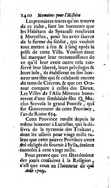 Mémoires pour l'histoire des sciences & des beaux-arts recüeillies par l'ordre de Son Altesse Serenissime Monseigneur Prince souverain de Dombes