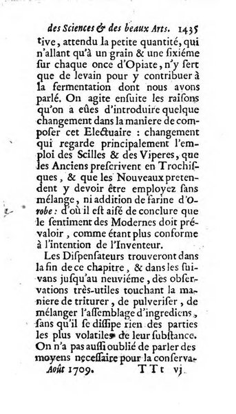 Mémoires pour l'histoire des sciences & des beaux-arts recüeillies par l'ordre de Son Altesse Serenissime Monseigneur Prince souverain de Dombes