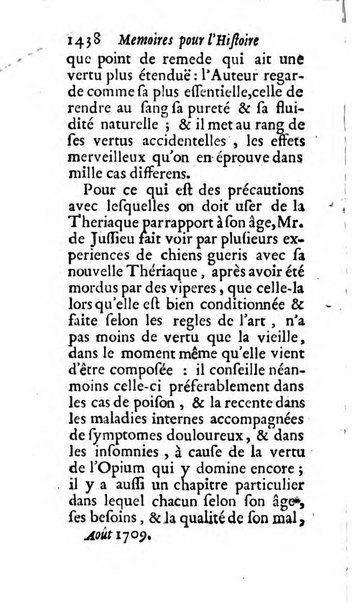 Mémoires pour l'histoire des sciences & des beaux-arts recüeillies par l'ordre de Son Altesse Serenissime Monseigneur Prince souverain de Dombes