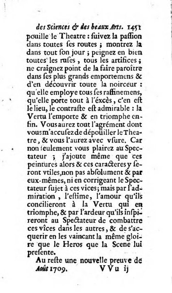 Mémoires pour l'histoire des sciences & des beaux-arts recüeillies par l'ordre de Son Altesse Serenissime Monseigneur Prince souverain de Dombes