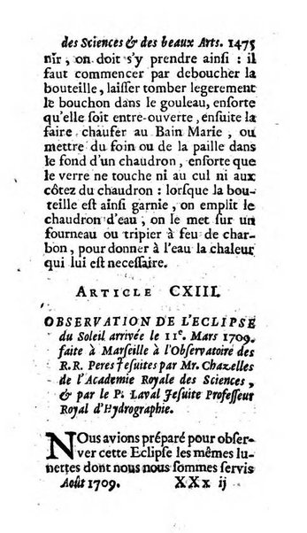 Mémoires pour l'histoire des sciences & des beaux-arts recüeillies par l'ordre de Son Altesse Serenissime Monseigneur Prince souverain de Dombes