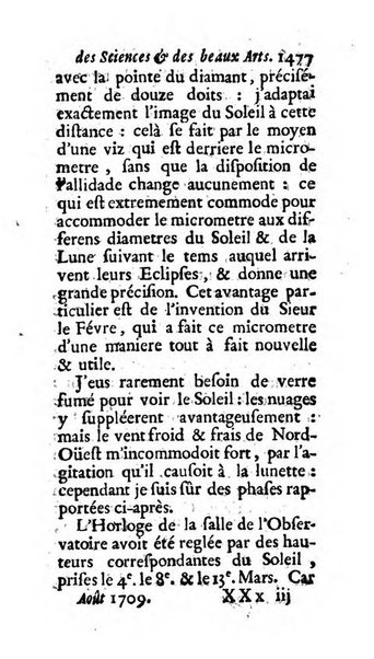 Mémoires pour l'histoire des sciences & des beaux-arts recüeillies par l'ordre de Son Altesse Serenissime Monseigneur Prince souverain de Dombes