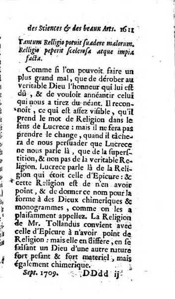 Mémoires pour l'histoire des sciences & des beaux-arts recüeillies par l'ordre de Son Altesse Serenissime Monseigneur Prince souverain de Dombes