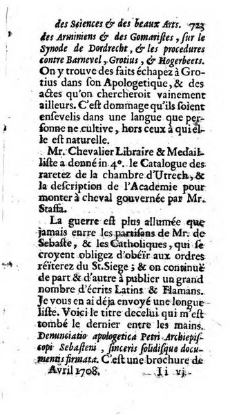 Mémoires pour l'histoire des sciences & des beaux-arts recüeillies par l'ordre de Son Altesse Serenissime Monseigneur Prince souverain de Dombes