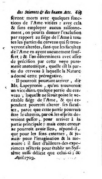 Mémoires pour l'histoire des sciences & des beaux-arts recüeillies par l'ordre de Son Altesse Serenissime Monseigneur Prince souverain de Dombes