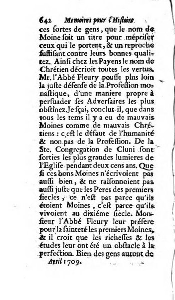 Mémoires pour l'histoire des sciences & des beaux-arts recüeillies par l'ordre de Son Altesse Serenissime Monseigneur Prince souverain de Dombes