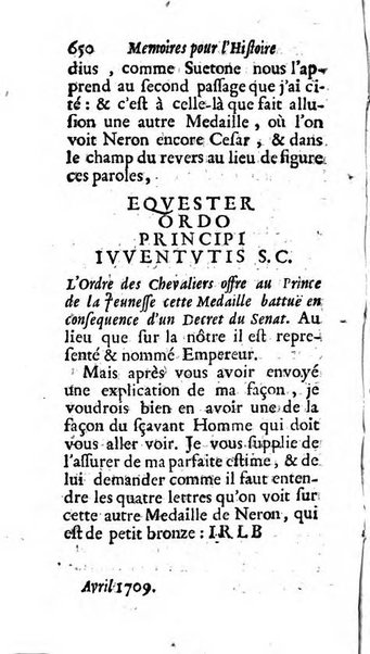 Mémoires pour l'histoire des sciences & des beaux-arts recüeillies par l'ordre de Son Altesse Serenissime Monseigneur Prince souverain de Dombes