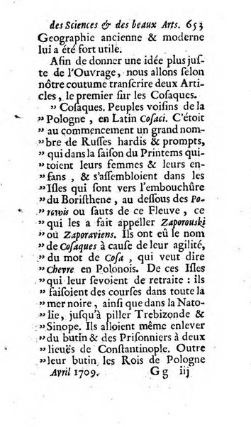 Mémoires pour l'histoire des sciences & des beaux-arts recüeillies par l'ordre de Son Altesse Serenissime Monseigneur Prince souverain de Dombes