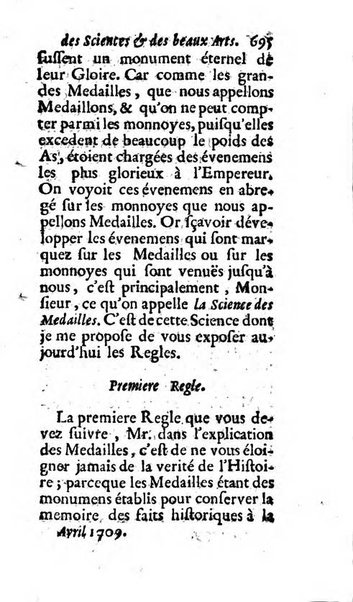 Mémoires pour l'histoire des sciences & des beaux-arts recüeillies par l'ordre de Son Altesse Serenissime Monseigneur Prince souverain de Dombes