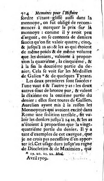 Mémoires pour l'histoire des sciences & des beaux-arts recüeillies par l'ordre de Son Altesse Serenissime Monseigneur Prince souverain de Dombes