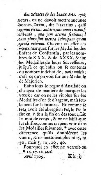 Mémoires pour l'histoire des sciences & des beaux-arts recüeillies par l'ordre de Son Altesse Serenissime Monseigneur Prince souverain de Dombes