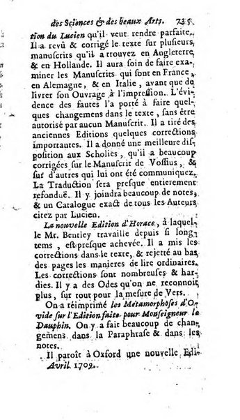 Mémoires pour l'histoire des sciences & des beaux-arts recüeillies par l'ordre de Son Altesse Serenissime Monseigneur Prince souverain de Dombes