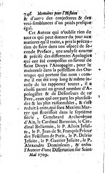 Mémoires pour l'histoire des sciences & des beaux-arts recüeillies par l'ordre de Son Altesse Serenissime Monseigneur Prince souverain de Dombes