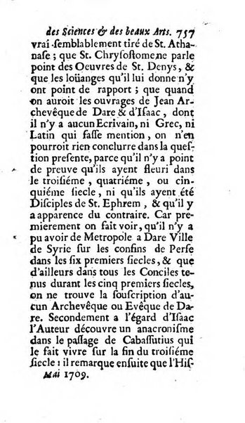 Mémoires pour l'histoire des sciences & des beaux-arts recüeillies par l'ordre de Son Altesse Serenissime Monseigneur Prince souverain de Dombes