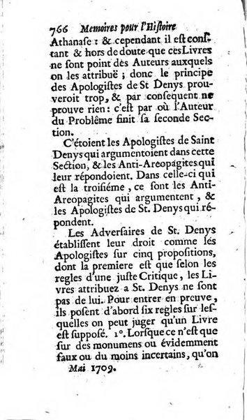 Mémoires pour l'histoire des sciences & des beaux-arts recüeillies par l'ordre de Son Altesse Serenissime Monseigneur Prince souverain de Dombes