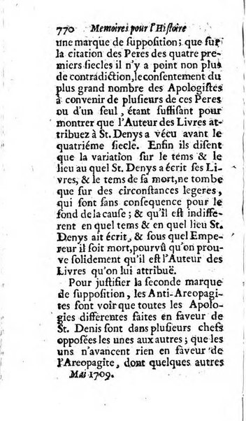 Mémoires pour l'histoire des sciences & des beaux-arts recüeillies par l'ordre de Son Altesse Serenissime Monseigneur Prince souverain de Dombes