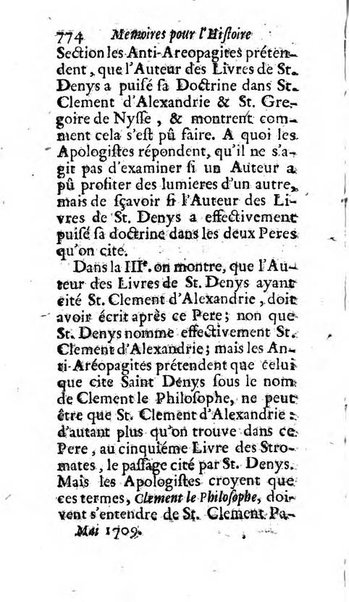 Mémoires pour l'histoire des sciences & des beaux-arts recüeillies par l'ordre de Son Altesse Serenissime Monseigneur Prince souverain de Dombes