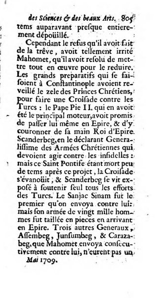 Mémoires pour l'histoire des sciences & des beaux-arts recüeillies par l'ordre de Son Altesse Serenissime Monseigneur Prince souverain de Dombes