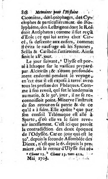 Mémoires pour l'histoire des sciences & des beaux-arts recüeillies par l'ordre de Son Altesse Serenissime Monseigneur Prince souverain de Dombes