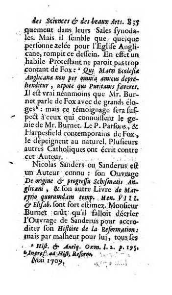 Mémoires pour l'histoire des sciences & des beaux-arts recüeillies par l'ordre de Son Altesse Serenissime Monseigneur Prince souverain de Dombes