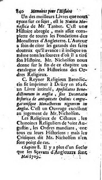 Mémoires pour l'histoire des sciences & des beaux-arts recüeillies par l'ordre de Son Altesse Serenissime Monseigneur Prince souverain de Dombes