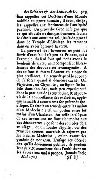 Mémoires pour l'histoire des sciences & des beaux-arts recüeillies par l'ordre de Son Altesse Serenissime Monseigneur Prince souverain de Dombes