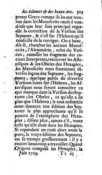 Mémoires pour l'histoire des sciences & des beaux-arts recüeillies par l'ordre de Son Altesse Serenissime Monseigneur Prince souverain de Dombes