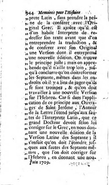 Mémoires pour l'histoire des sciences & des beaux-arts recüeillies par l'ordre de Son Altesse Serenissime Monseigneur Prince souverain de Dombes