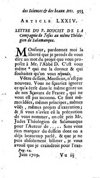 Mémoires pour l'histoire des sciences & des beaux-arts recüeillies par l'ordre de Son Altesse Serenissime Monseigneur Prince souverain de Dombes