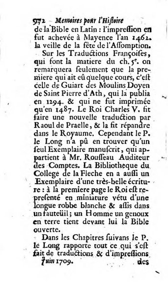 Mémoires pour l'histoire des sciences & des beaux-arts recüeillies par l'ordre de Son Altesse Serenissime Monseigneur Prince souverain de Dombes